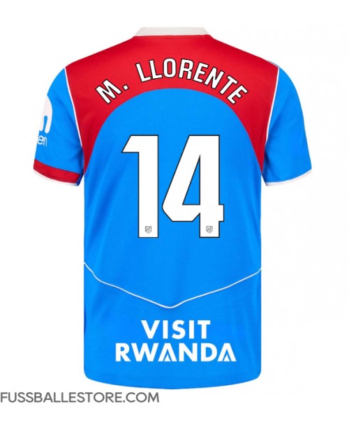 Günstige Atletico Madrid Marcos Llorente #14 3rd trikot 2025-26 Kurzarm Günstige Atletico Madrid Marcos Llorente #14 3rd trikot 2025-26 Kurzarm